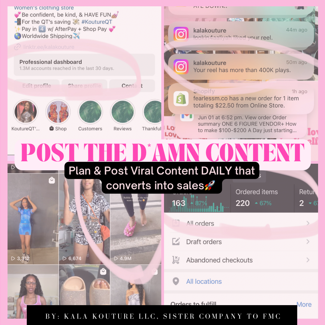 POST THE D*AMN CONTENT SIS! BEST TIMES TO POST TO GO VIRAL, CONTENT PLANNER, SOCIAL MEDIA PLANNER