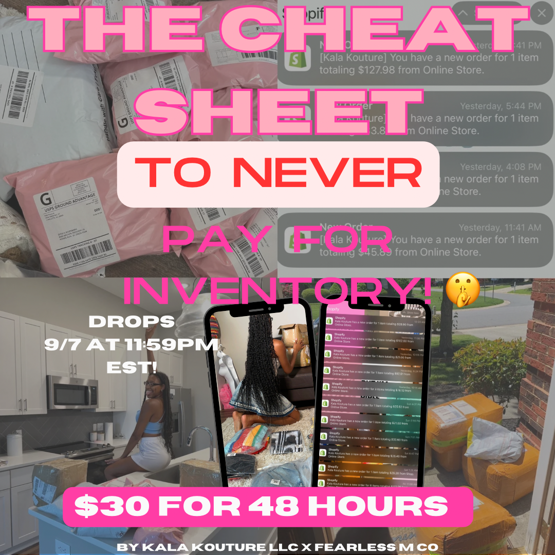 CHEAT CODE: HOW TO NEVER PAY FOR INVENTORY + HOW TO SELL OUT! 3 STEP GUIDE📦🔑