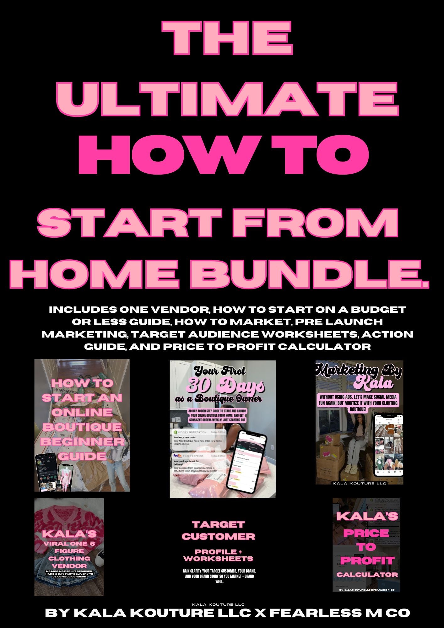 ULTIMATE HOW TO START A BOUTIQUE BUNDLE: MARKETING, VENDORS, BUDGET, LAUNCH!
