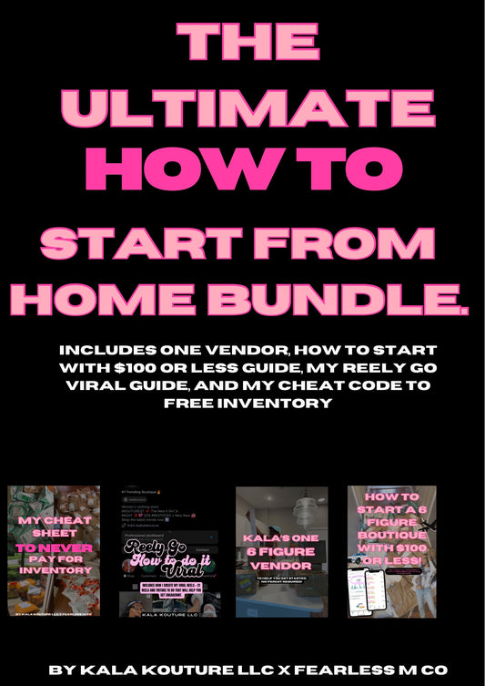 ULTIMATE PACKAGE: START A SUCCESSFUL ONLINE BOUTIQUE BUNDLE